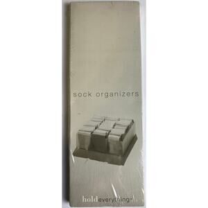 Hold Everything Set of 3 Sock Organizers 12x4x3.5 Inches NIB